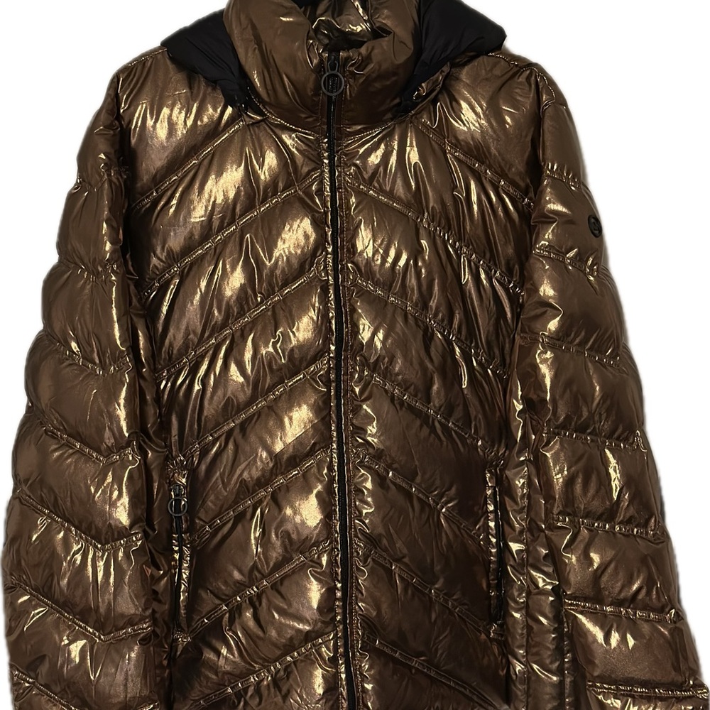 Michael Kors Shimmering Bronze Women's Puffer Jacket